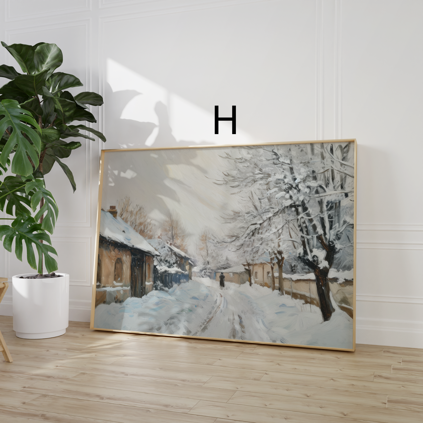 Moderne Vintage Kunst Poster · Geschenkidee · Landschaft Ballett Schmetterlinge Dorfansichten · Dekoprint ohne Rahmen