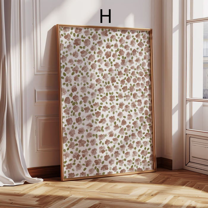 Geschenkidee · Streifen und Karo Muster Poster Ästhetische Prints und Blumen · Dekoprint ohne Rahmen | JUSTGOODMOOD