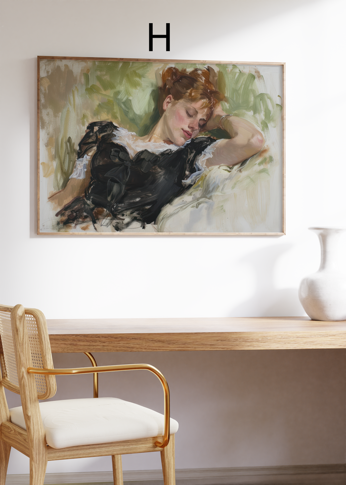 Dorf & Blumen Poster im Vintage Stil