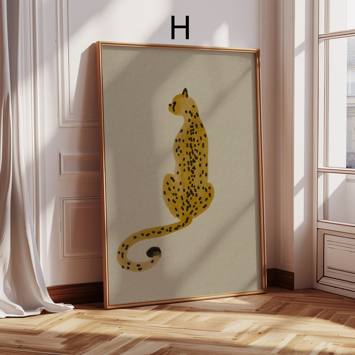 Modeposter Blumen · Animal Print & Raubkatzenmuster · Dekoprint ohne Rahmen