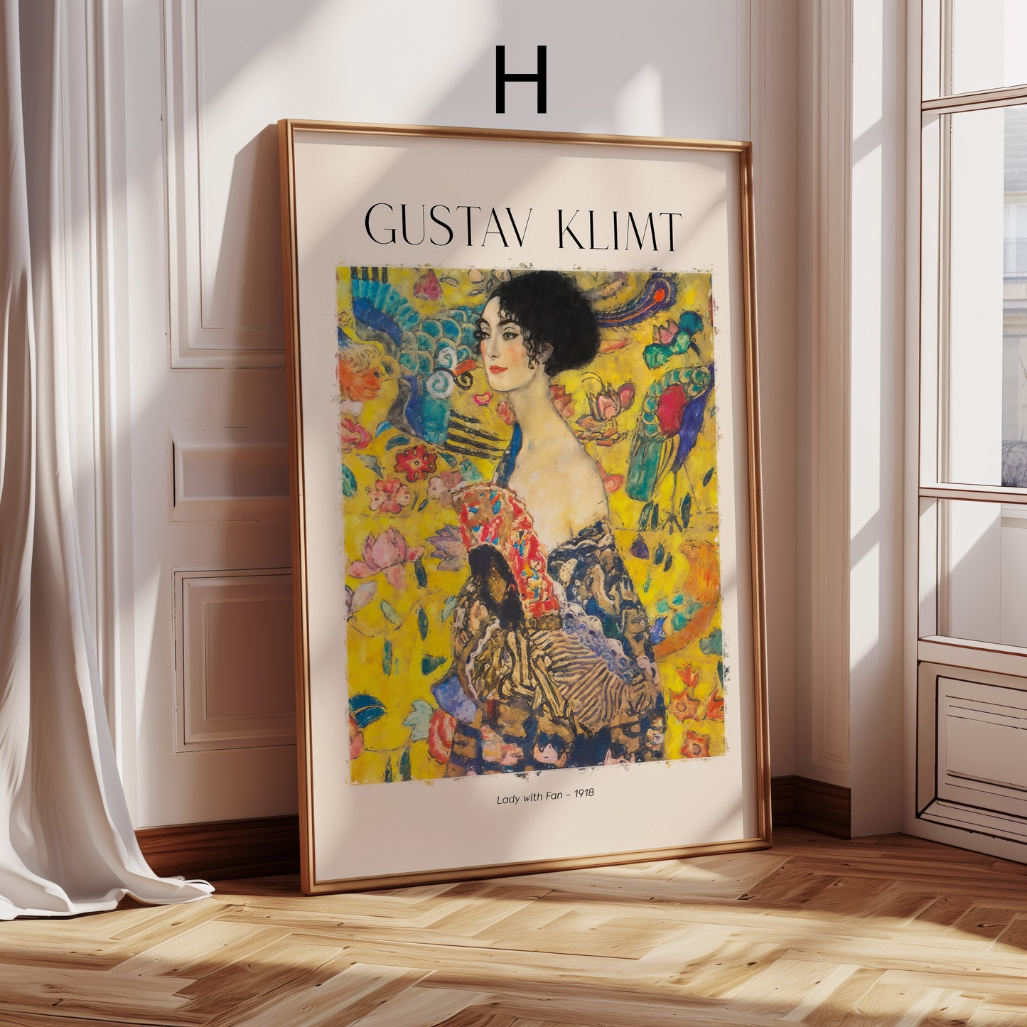 Gustav Klimt Kunst Poster · Geschenkidee · Jugendstil Porträts Blumen Garten Klassische Meisterwerke · Dekoprint ohne Rahmen