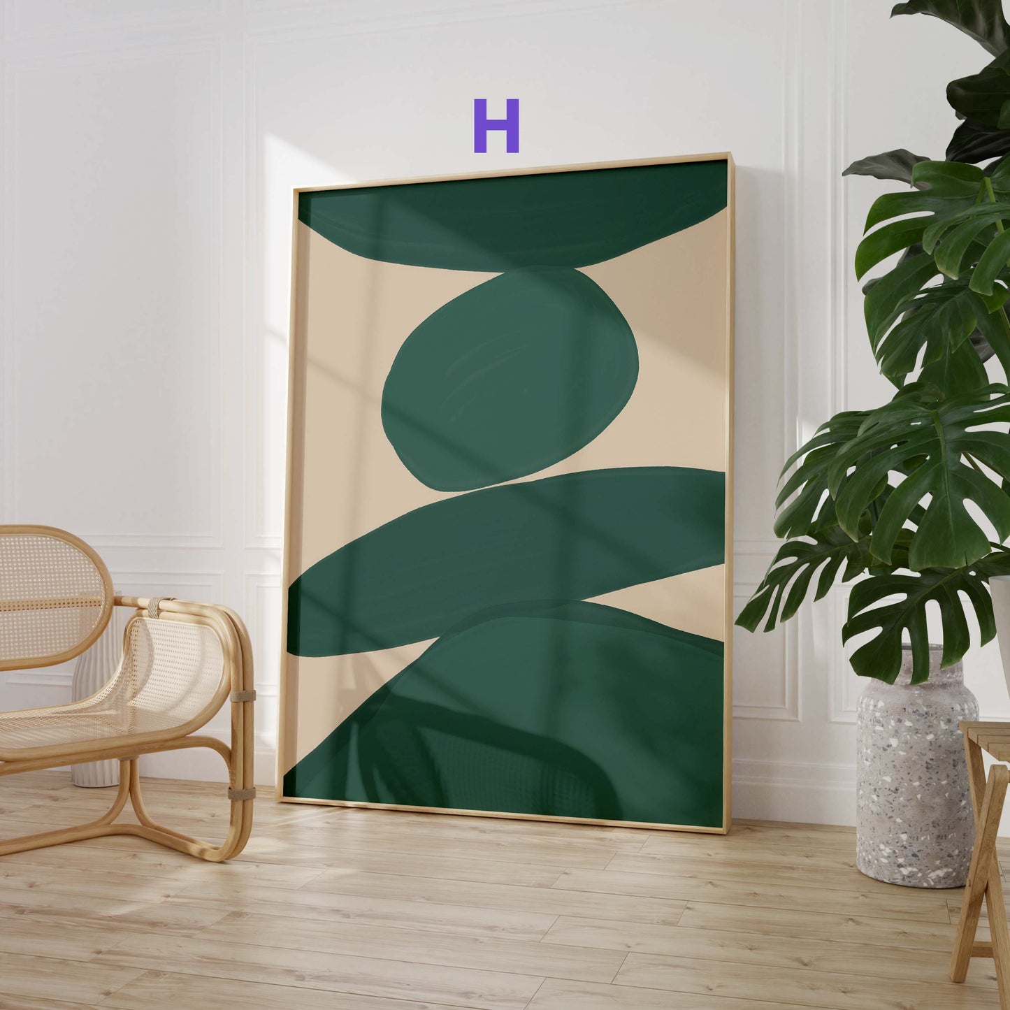 Abstrakte Kunst Poster · Geschenkidee · Moderne Formen, Blumenstillleben und Landschaftskunst · Dekoprint ohne Rahmen