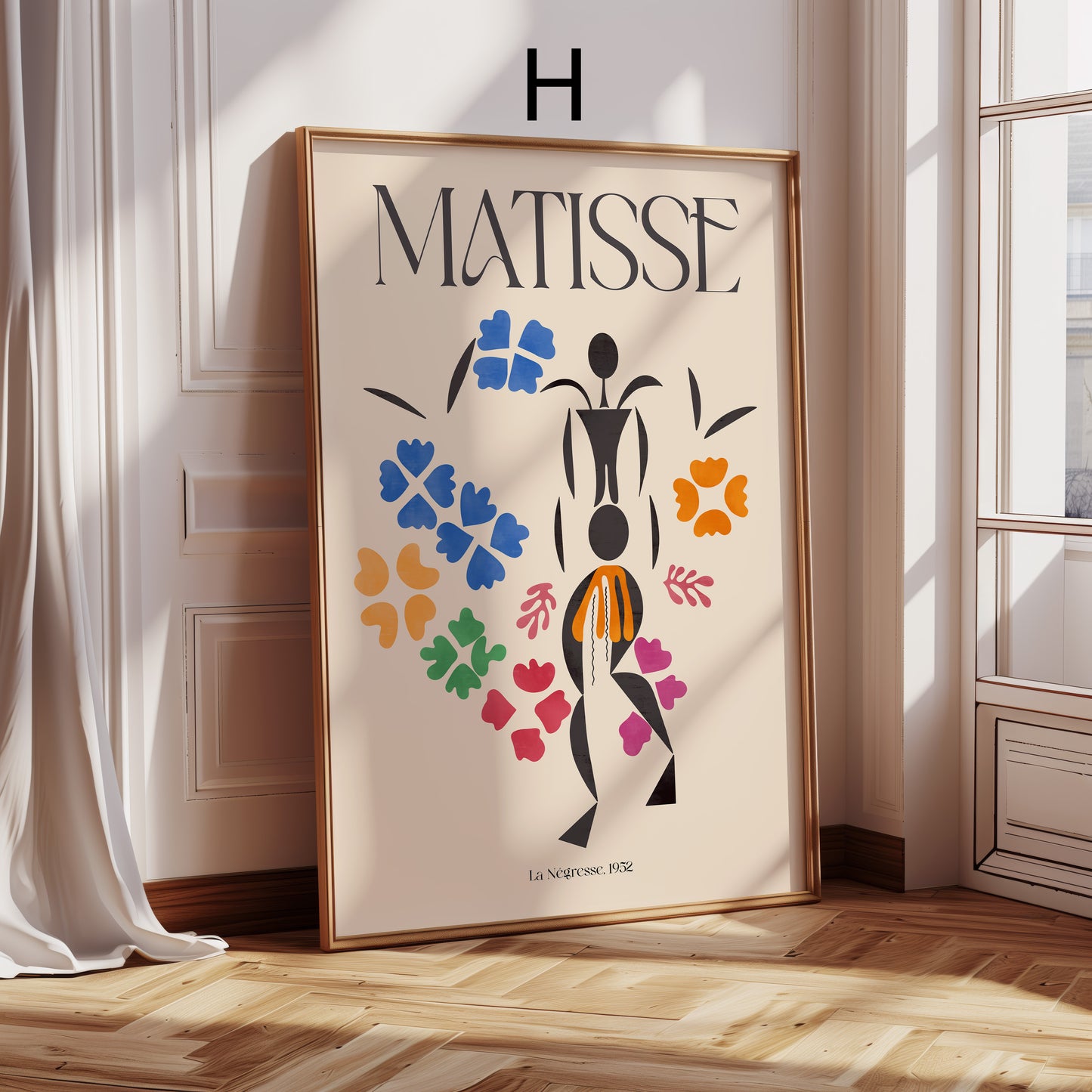 Henri Matisse Poster · Geschenkidee · Scherenschnitt Masken Abstrakte Formen Bunte Kompositionen · Dekoprint ohne Rahmen