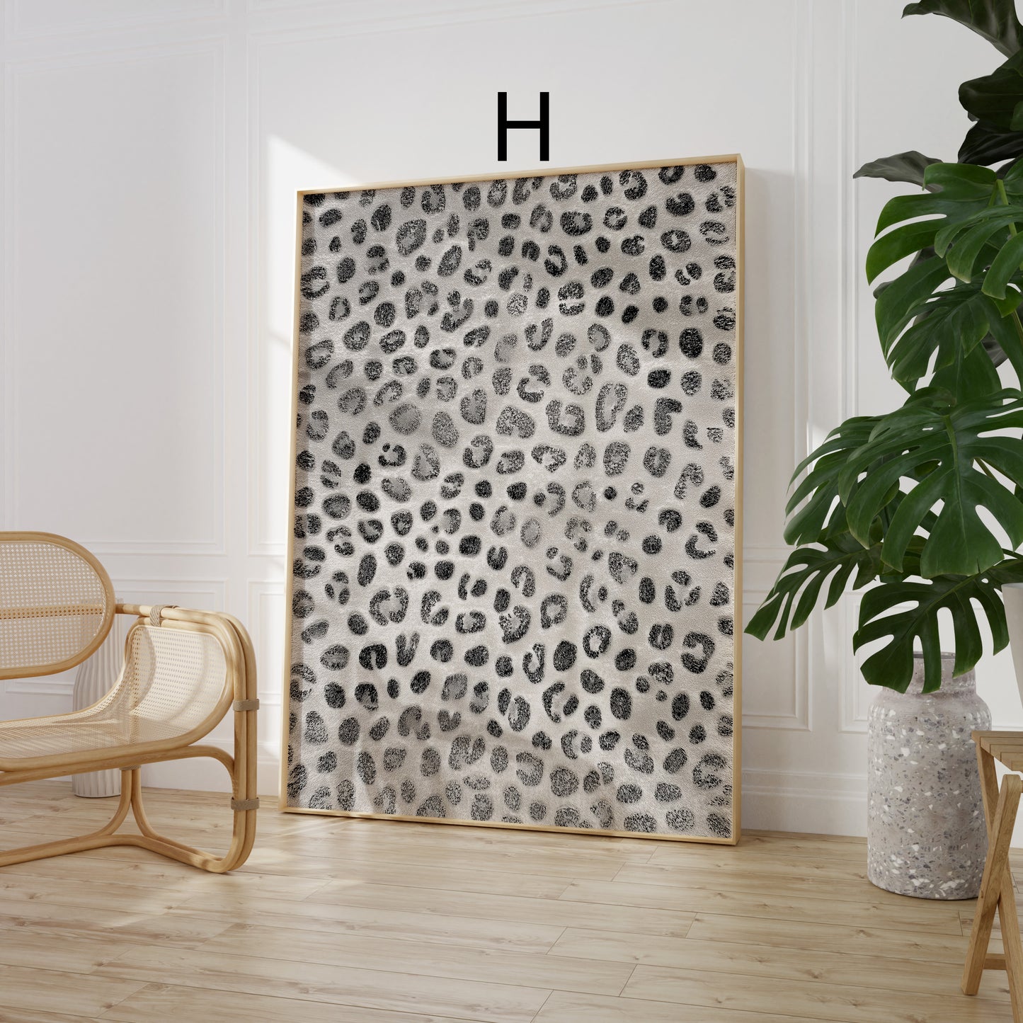 Safari Lines Poster · Geschenkidee · wilde Muster in eleganten Naturtönen · Dekoprint ohne Rahmen