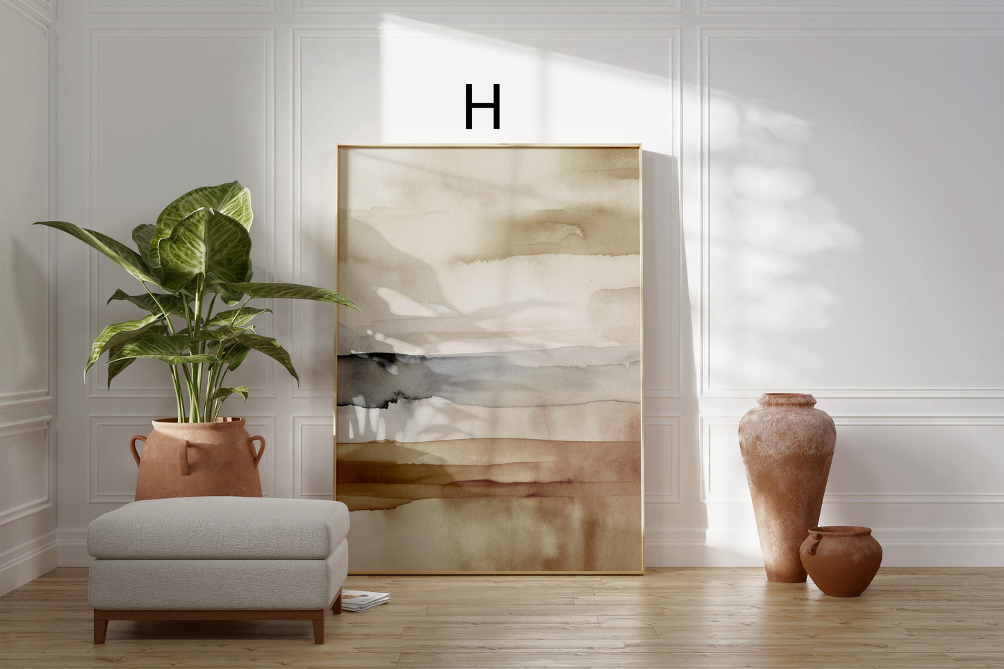 Abstrakte Poster · Geschenkidee · Sanfte Aquarellformen Neutrale Farben Minimalistische Kompositionen Zeitlose Wandkunst · Dekoprint ohne Rahmen