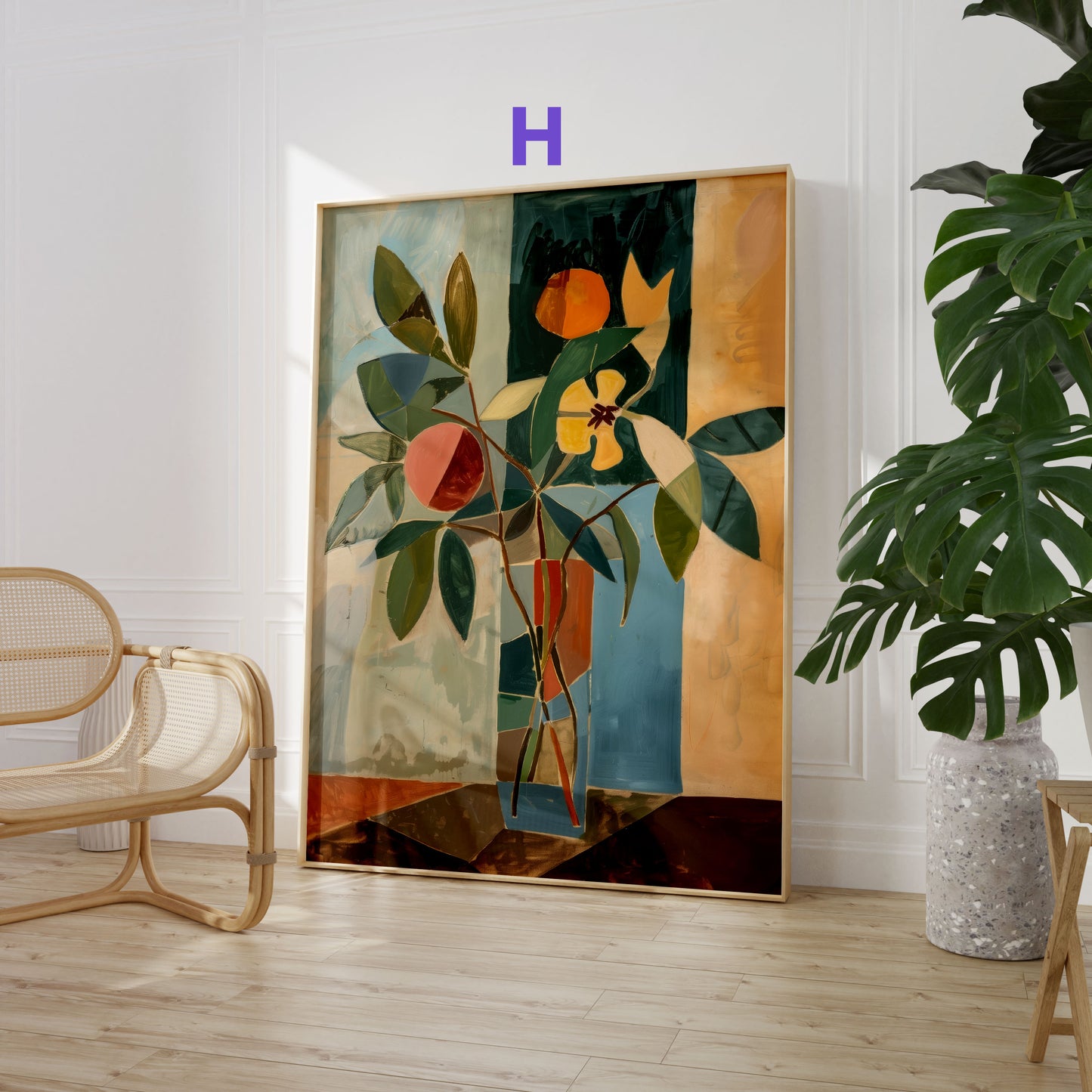 Moderne Kunst Poster · Geschenkidee · Abstrakte Formen, Landschaften und Moderne Illustrationen · Dekoprint ohne Rahmen