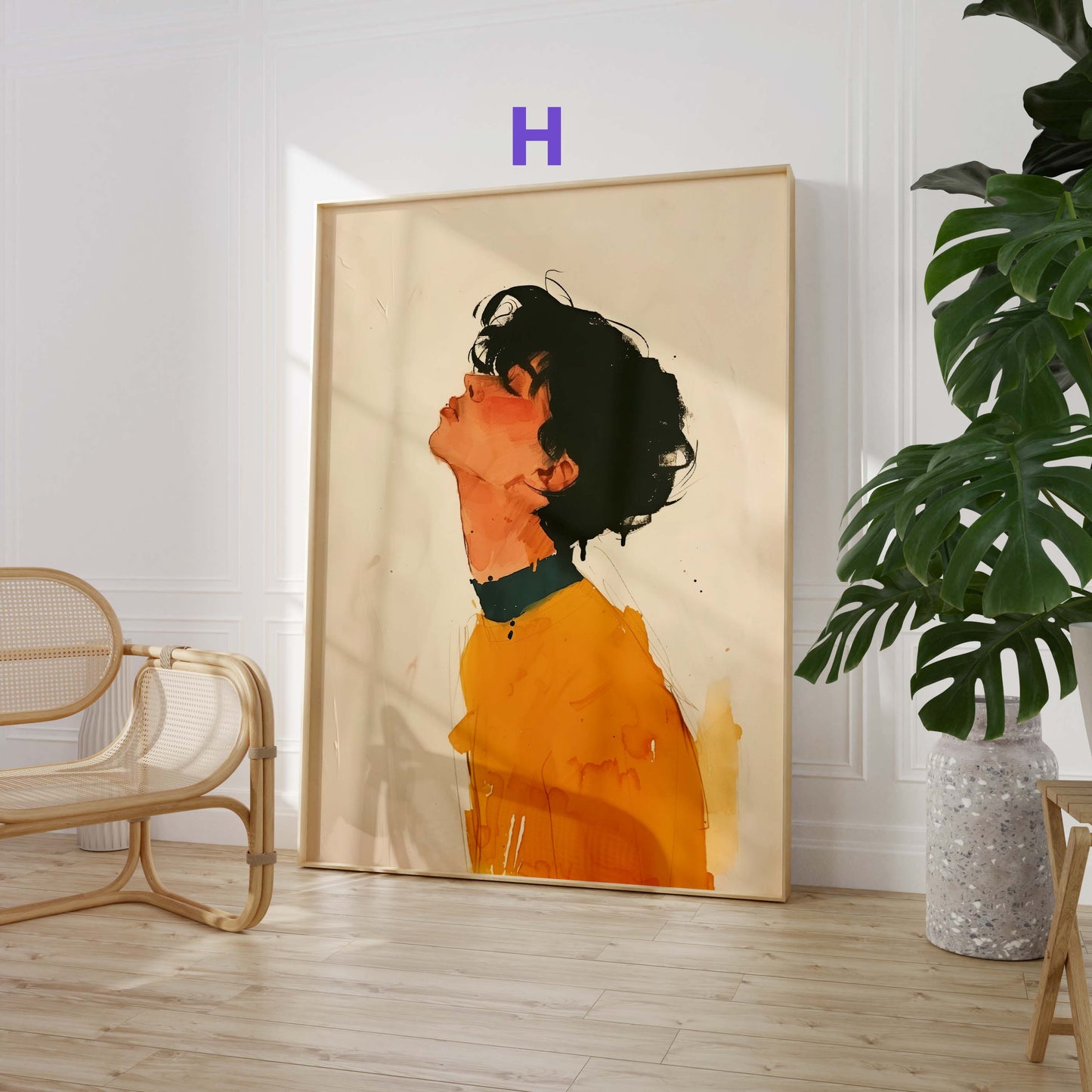 Moderne Kunst Poster · Geschenkidee · Abstrakte Kunst, Blumenporträt und Stillleben · Dekoprint ohne Rahmen