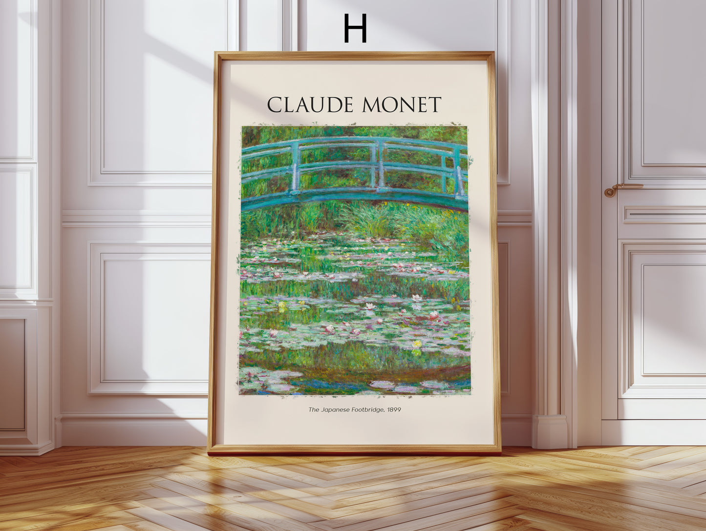 Claude Monet Kunst Poster · Geschenkidee · Impressionistische Gärten Seine Landschaften Blumen Brücken · Dekoprint ohne Rahmen