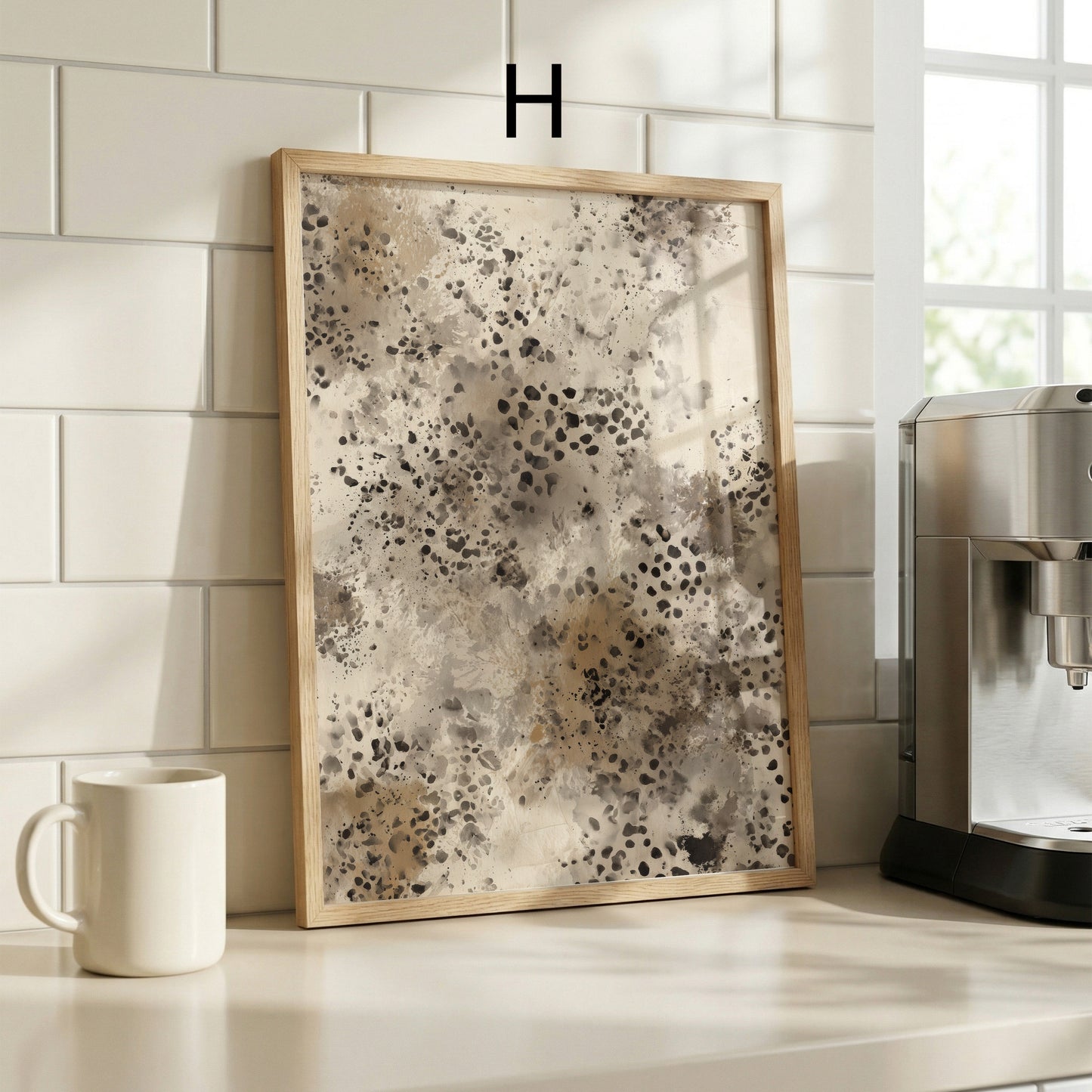 Tiermuster Poster · Geschenkidee · Klassische Raubkatzen Muster Leopard Pelz und Zebrastreifen Texturen · Dekoprint ohne Rahmen