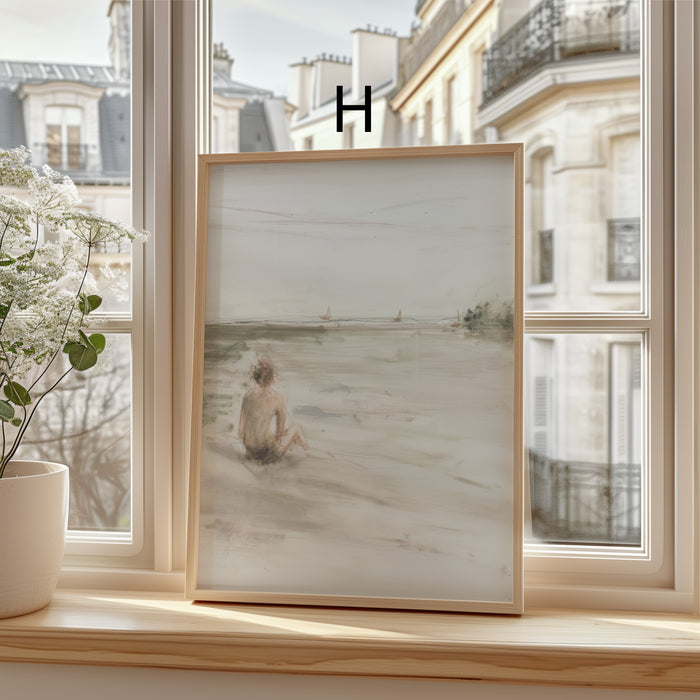 Kunst Poster Vintage Stil mit Meer & Natur