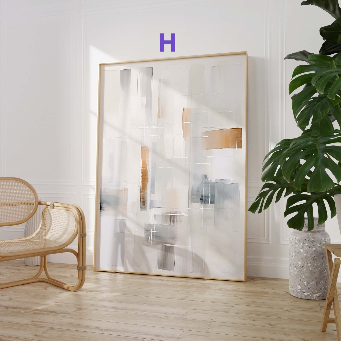 Abstrakte Beige Rosé Poster · Geschenkidee · Sanfte Texturkunst und Moderne Minimalistische Kompositionen · Dekoprint ohne Rahmen