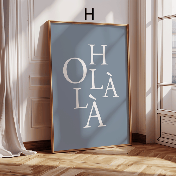 JUSTGOODMOOD Paris Poster – Hochwertiger Baumwoll-Print