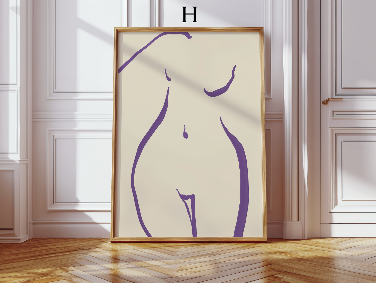 Abstrakte Frauen Poster · Geschenkidee · Abstrakt Frauengesichter Weibliche Silhouetten Line · Dekoprint ohne Rahmen