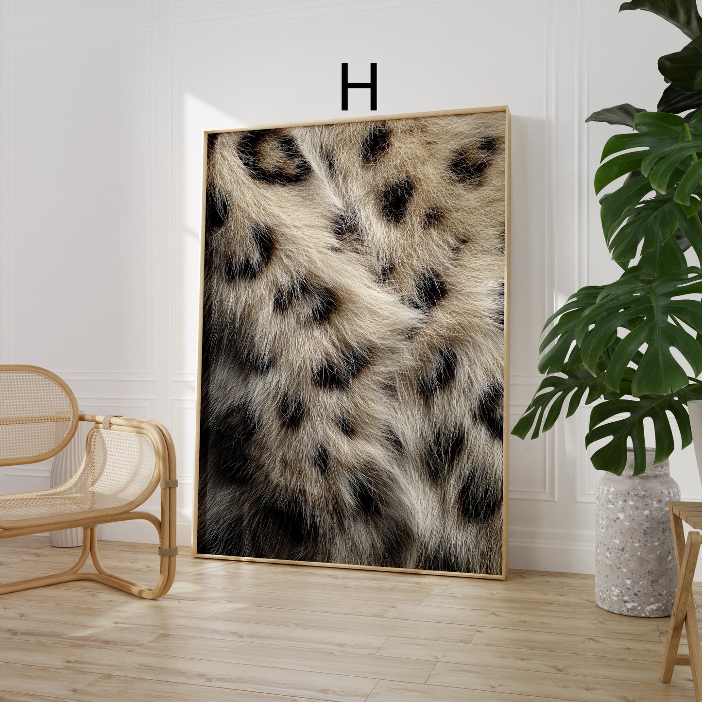 Tiermuster Poster · Geschenkidee · Exotische Tierfell Texturen Schlangenhaut und Raubkatzen Muster · Dekoprint ohne Rahmen