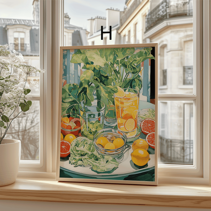 JUSTGOODMOOD Paris Poster – Edle Baumwollkunst