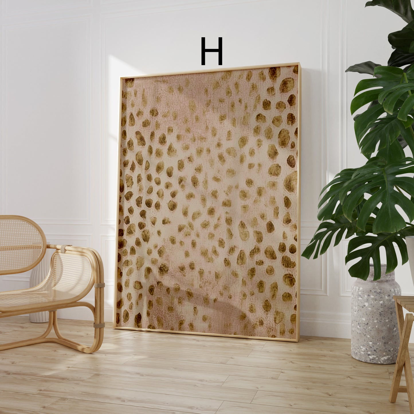 Wildtiermuster Poster · Geschenkidee · Leopard Tiger Gepard  Felloptik · Dekoprint ohne Rahmen