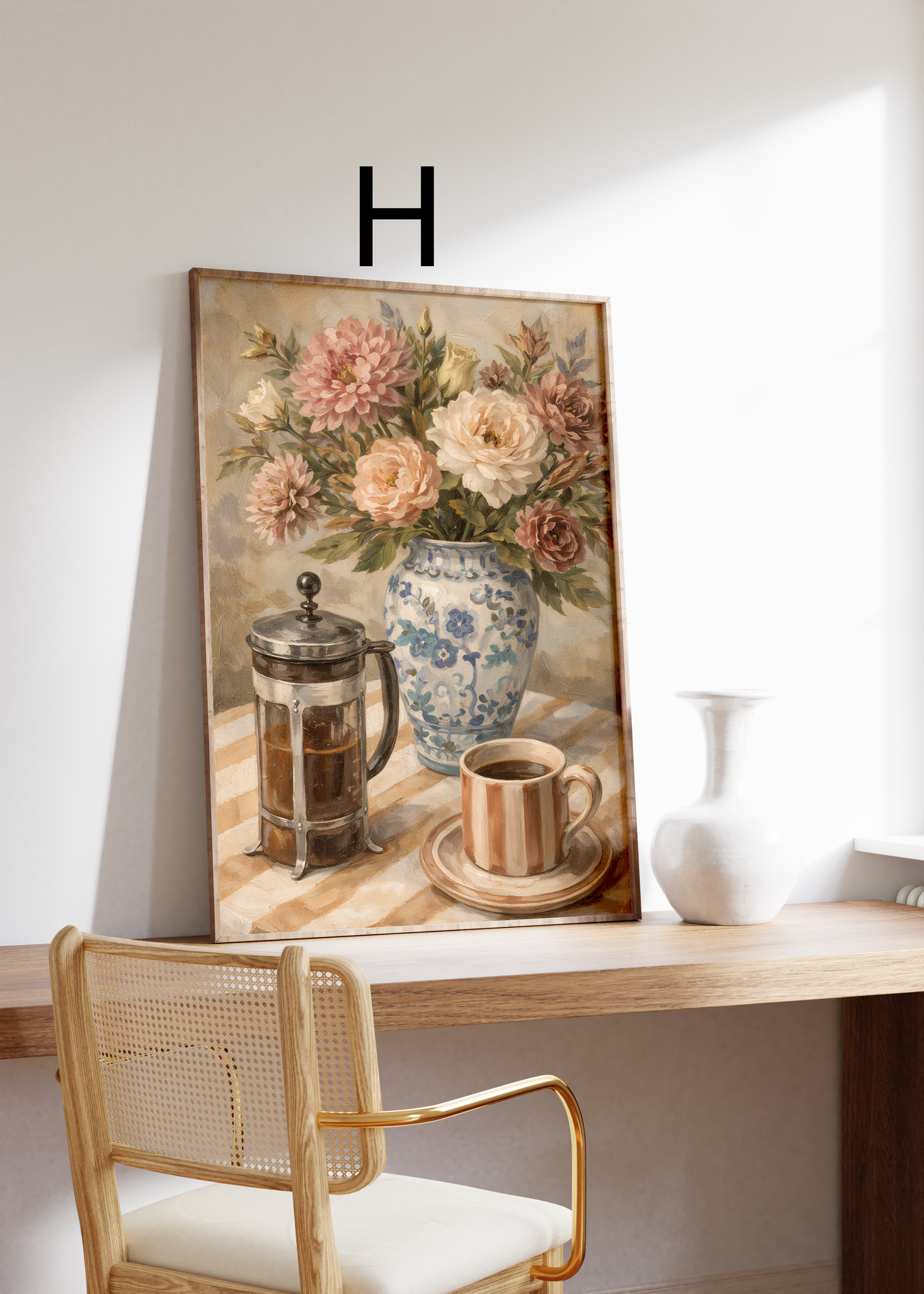 Paris Cafe Poster · Geschenkidee · Paris Typografie & Vintage Illustration · Dekoprint ohne Rahmen