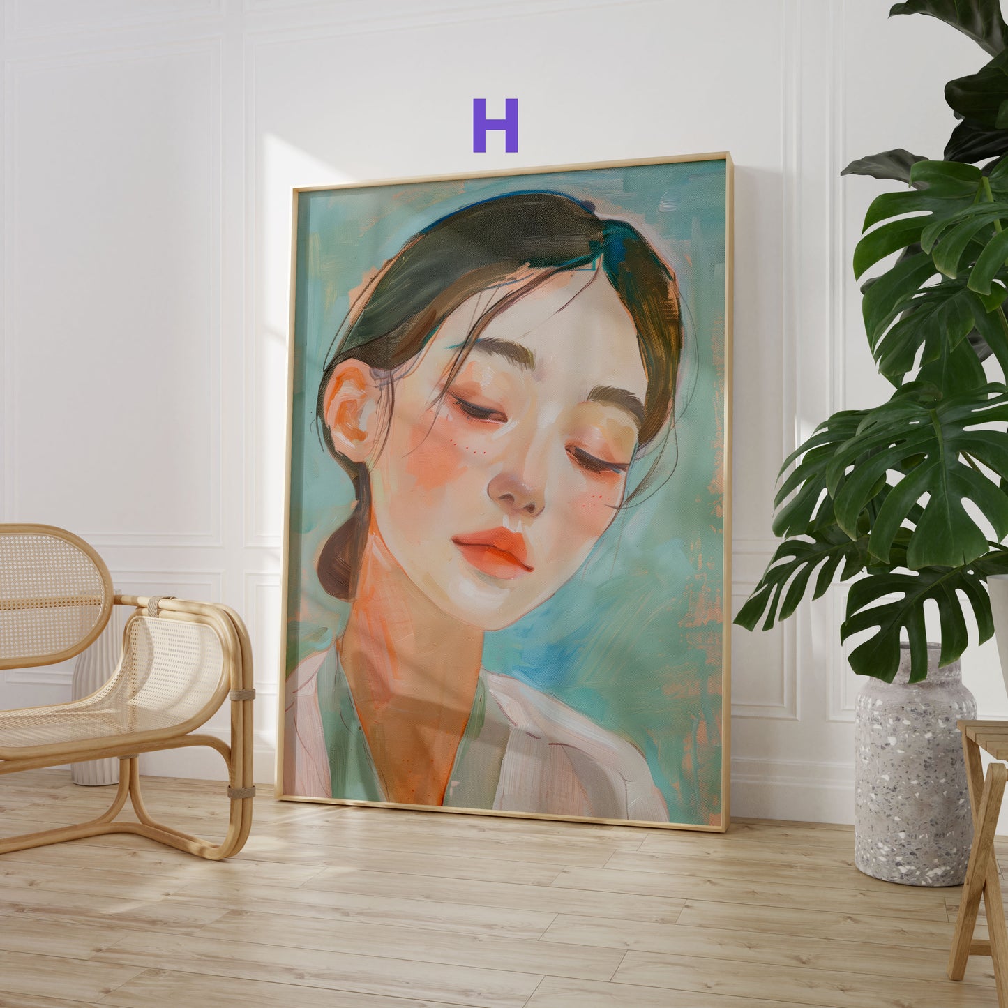 Moderne Kunst Poster · Geschenkidee · Minimalistische Porträts und Abstrakte Stillleben · Dekoprint ohne Rahmen