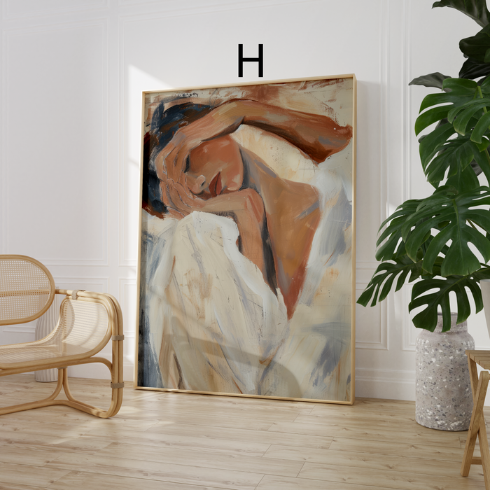 Impressionismus Poster auf Baumwoll-Canvas von JUSTGOODMOOD