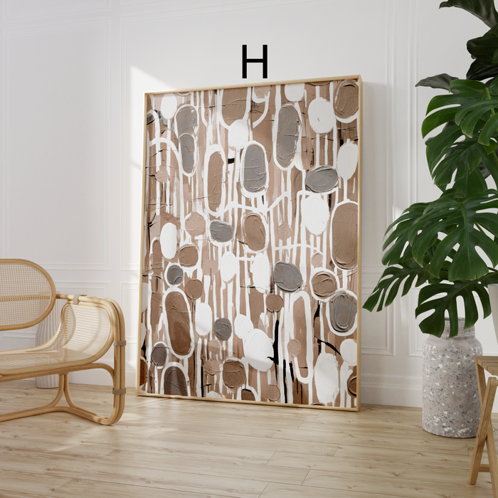 Aquarell-Poster in neutralen Farben
