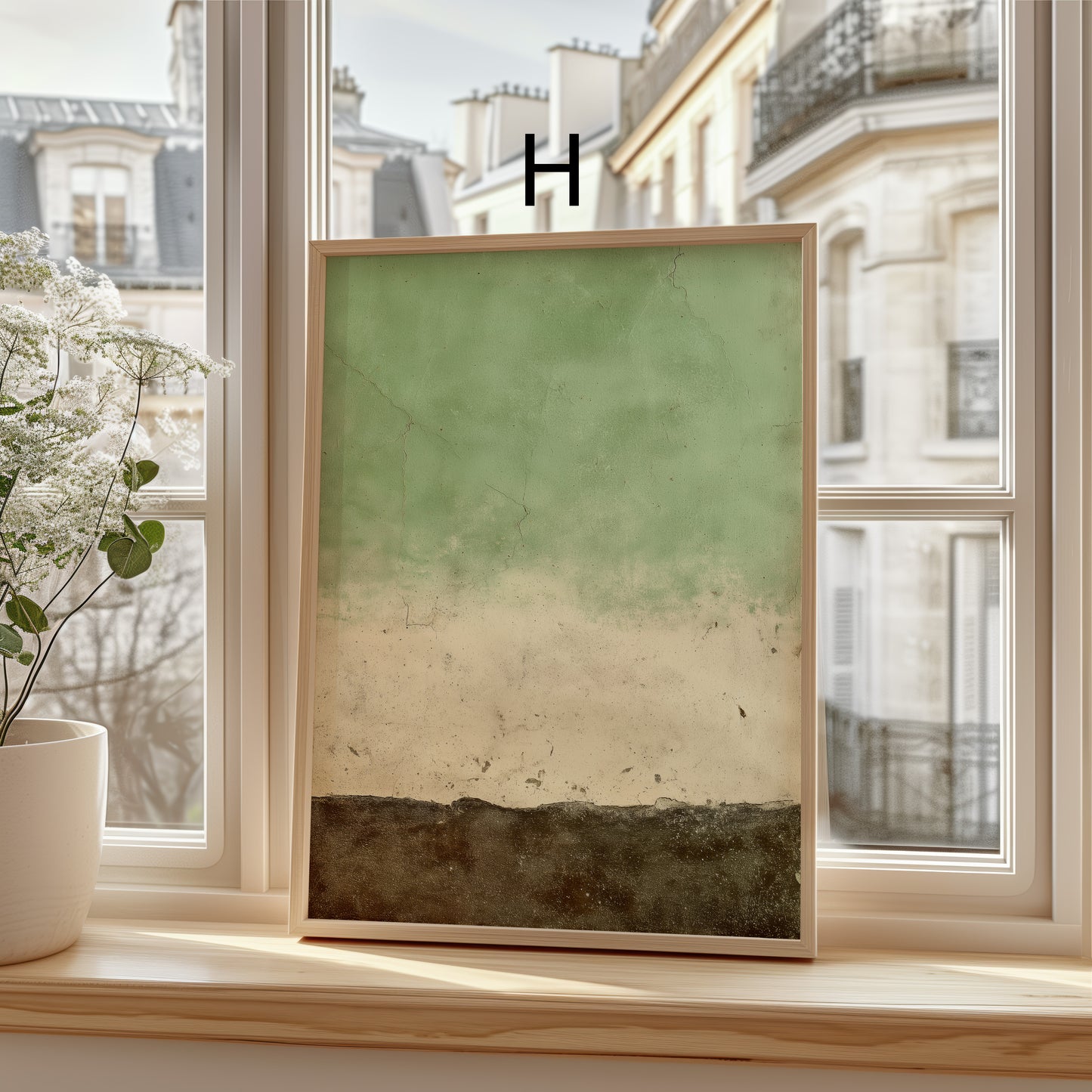 Sanfte Horizonte Poster · Geschenkidee · Abstrakte Strukturen Naturtöne Rustikale Ästhetik · Dekoprint ohne Rahmen