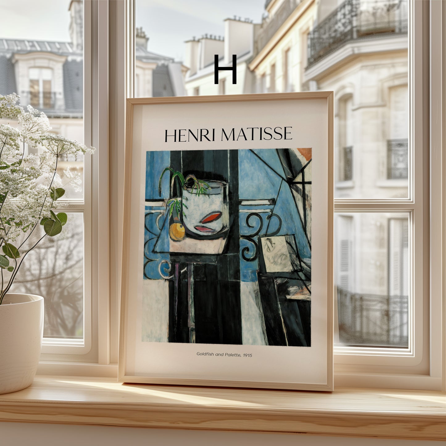 Henri Matisse Poster · Geschenkidee · Blaue Fenster Stillleben Porträts Fauvistische Interieurs · Dekoprint ohne Rahmen