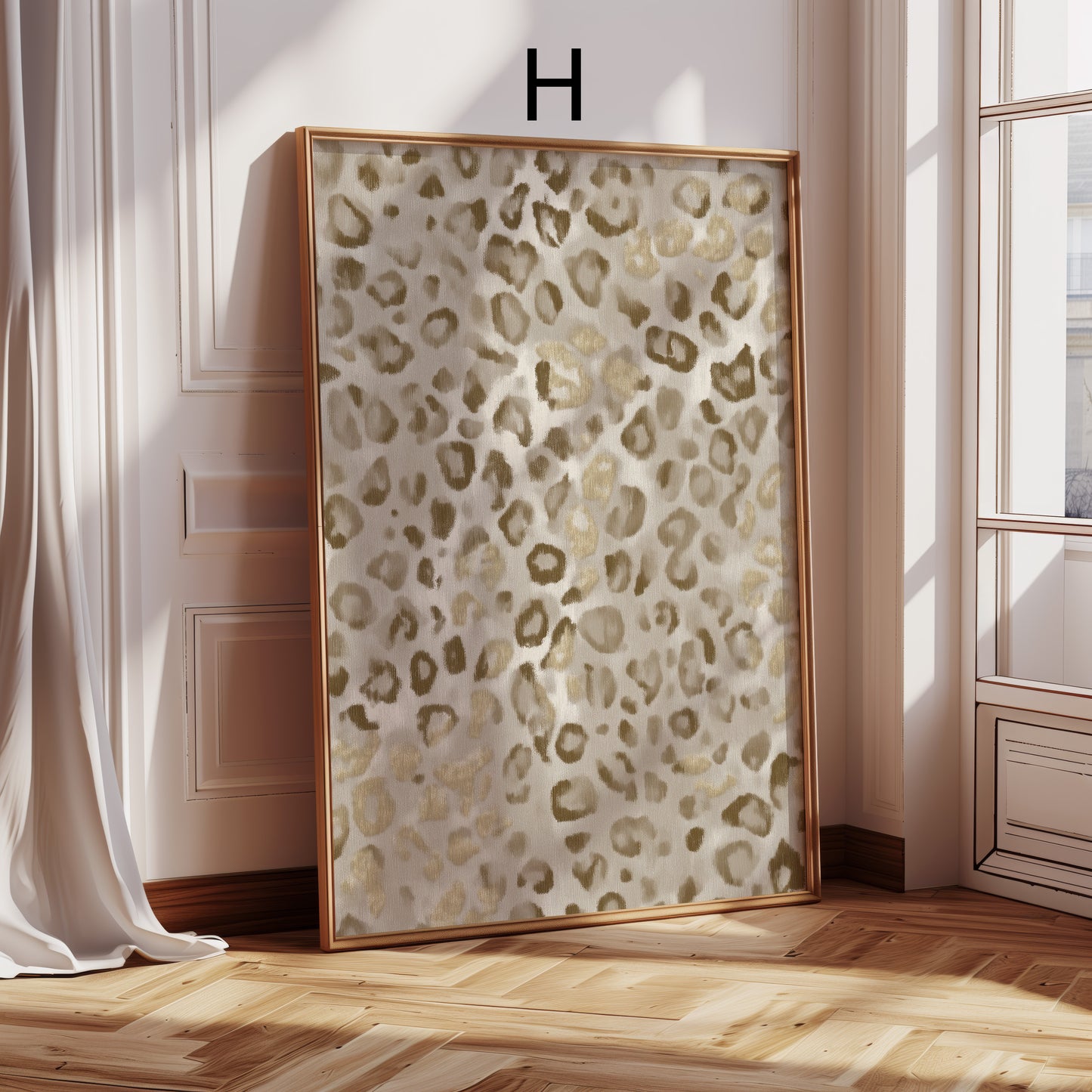 Luxus der Wildnis Poster · Geschenkidee · Animal-Texturen in Gold Creme Schwarz · Dekoprint ohne Rahmen