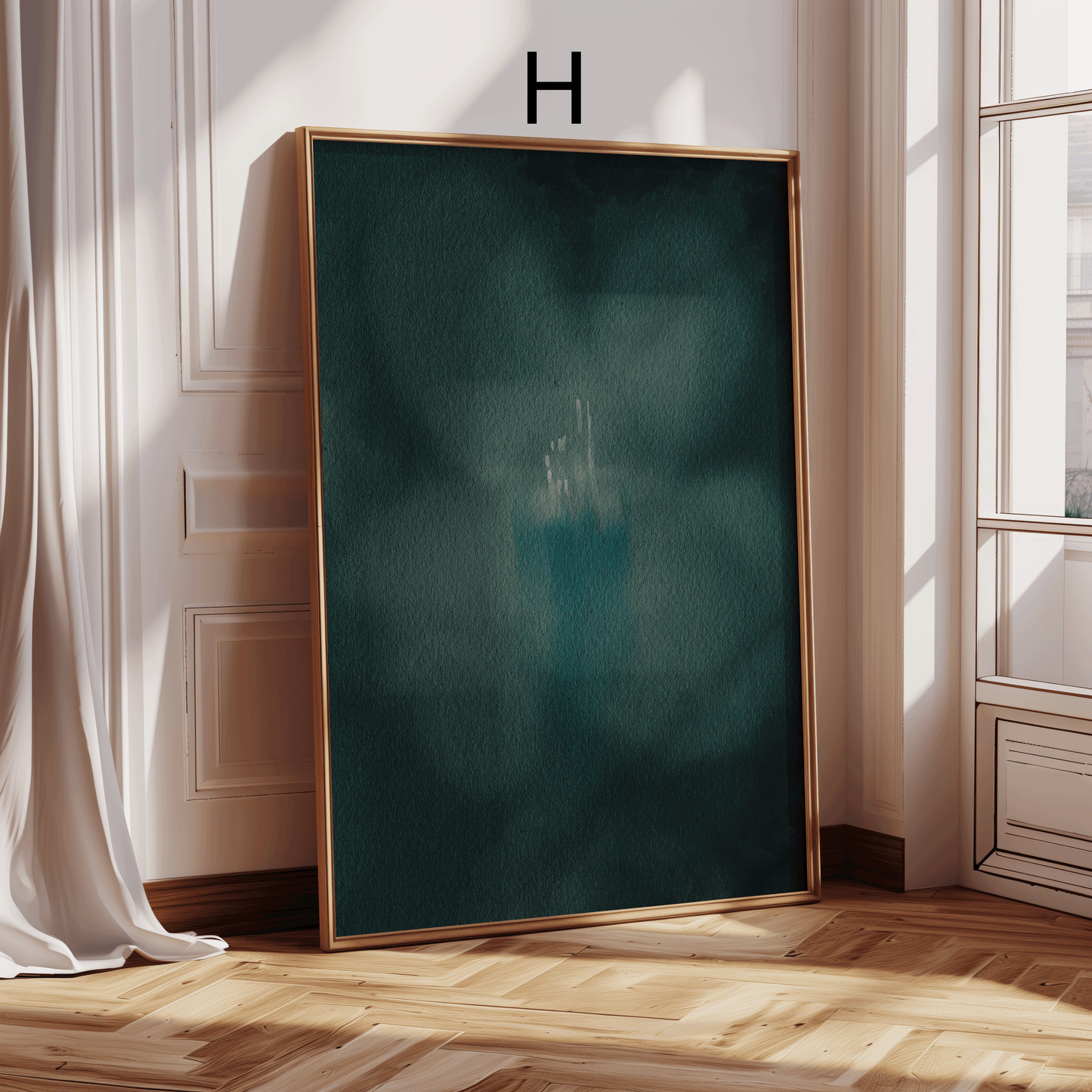Aquarell Natur Poster · Geschenkidee · Botanische Blätte Sanfte Landschaften Abstrakte Waldkunst · Dekoprint ohne Rahmen