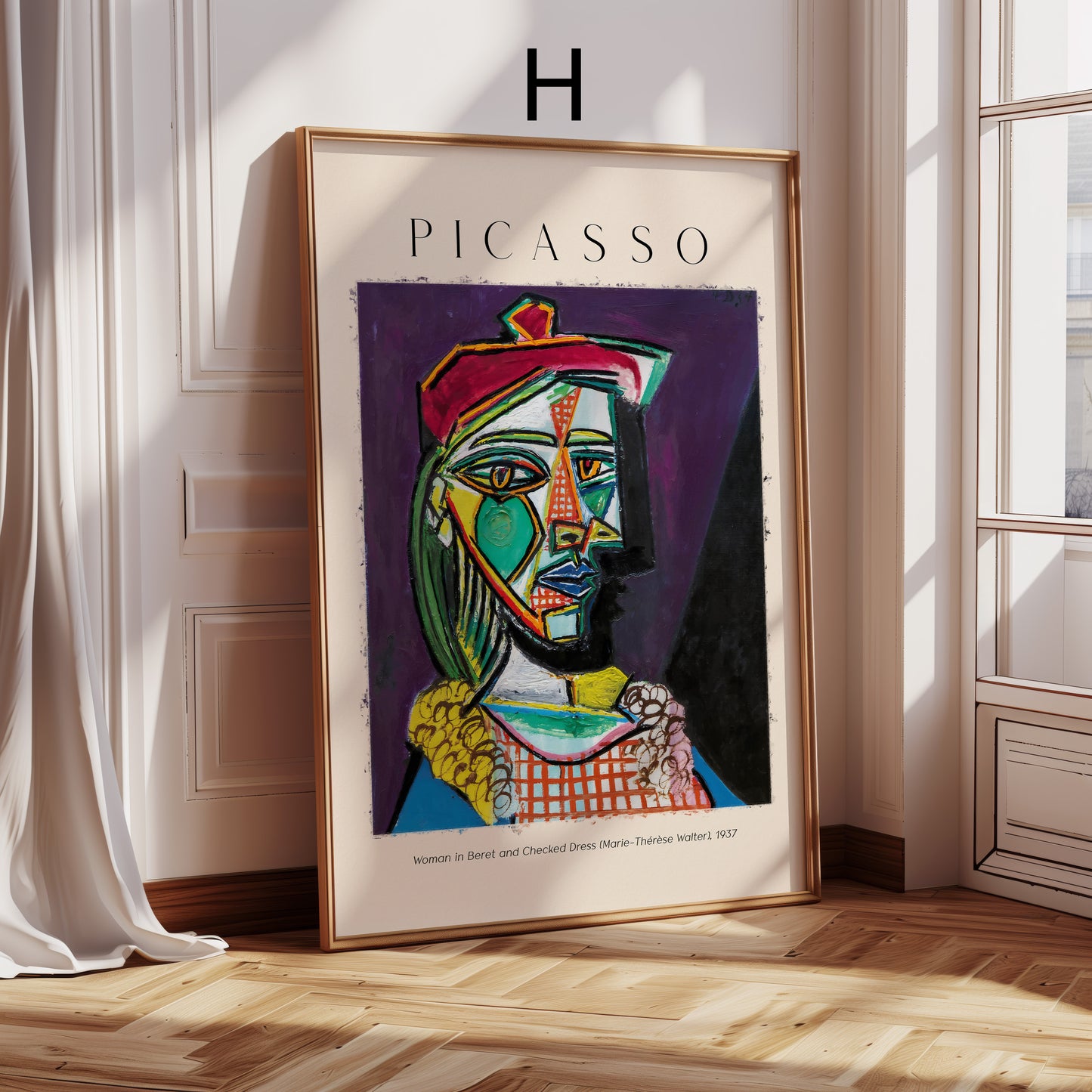 Picasso Poster · Geschenkidee · Kubistische Frauenporträt Mutter mit Kind Weeping Woman · Dekoprint ohne Rahmen