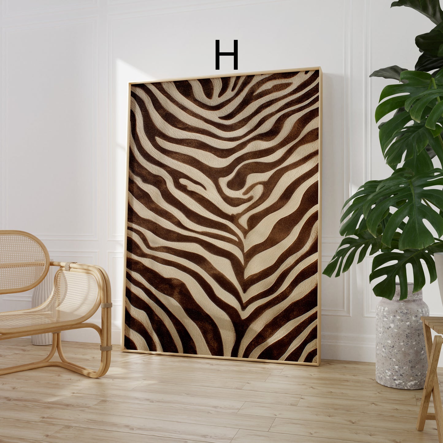Tiermuster Poster · Geschenkidee · Leoard Zebra Tiger Schlange Felloptik · Dekoprint ohne Rahmen