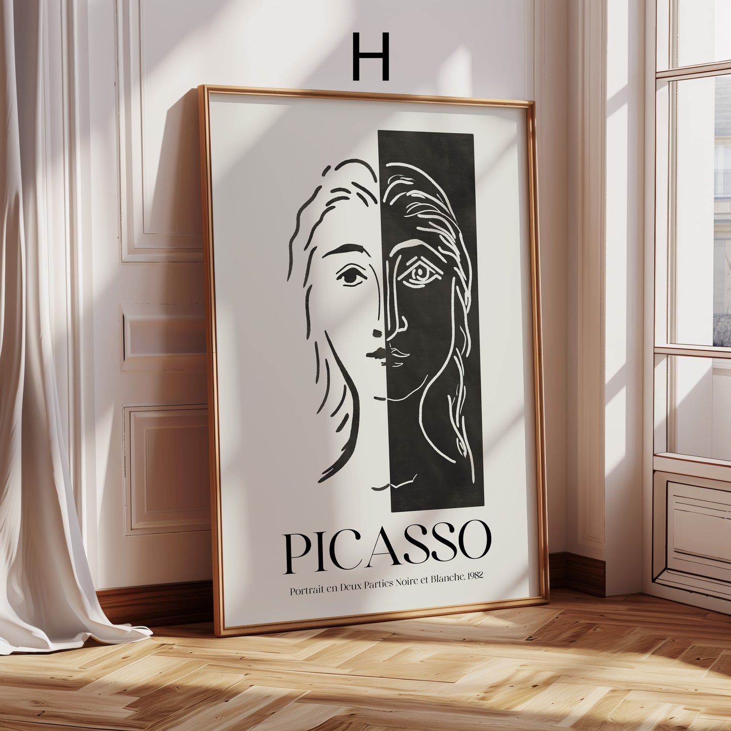 Pablo Picasso Poster · Geschenkidee · Abstrakte Porträts Kubistische Gesichter Farbige Kunst · Dekoprint ohne Rahmen