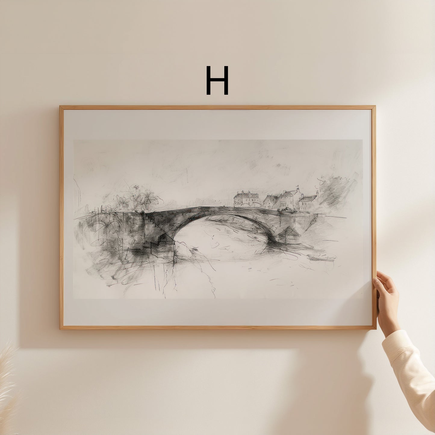 Moderne Vintage Kunst Poster · Geschenkidee · Rosen Stillleben Stadtansicht Porträt · Dekoprint ohne Rahmen