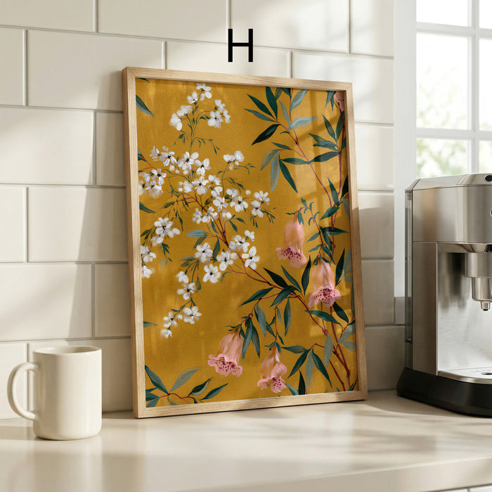 Geschenkidee · Landschafts und Florale Muster Poster Natur und Blumen Motive · Dekoprint ohne Rahmen | JUSTGOODMOOD
