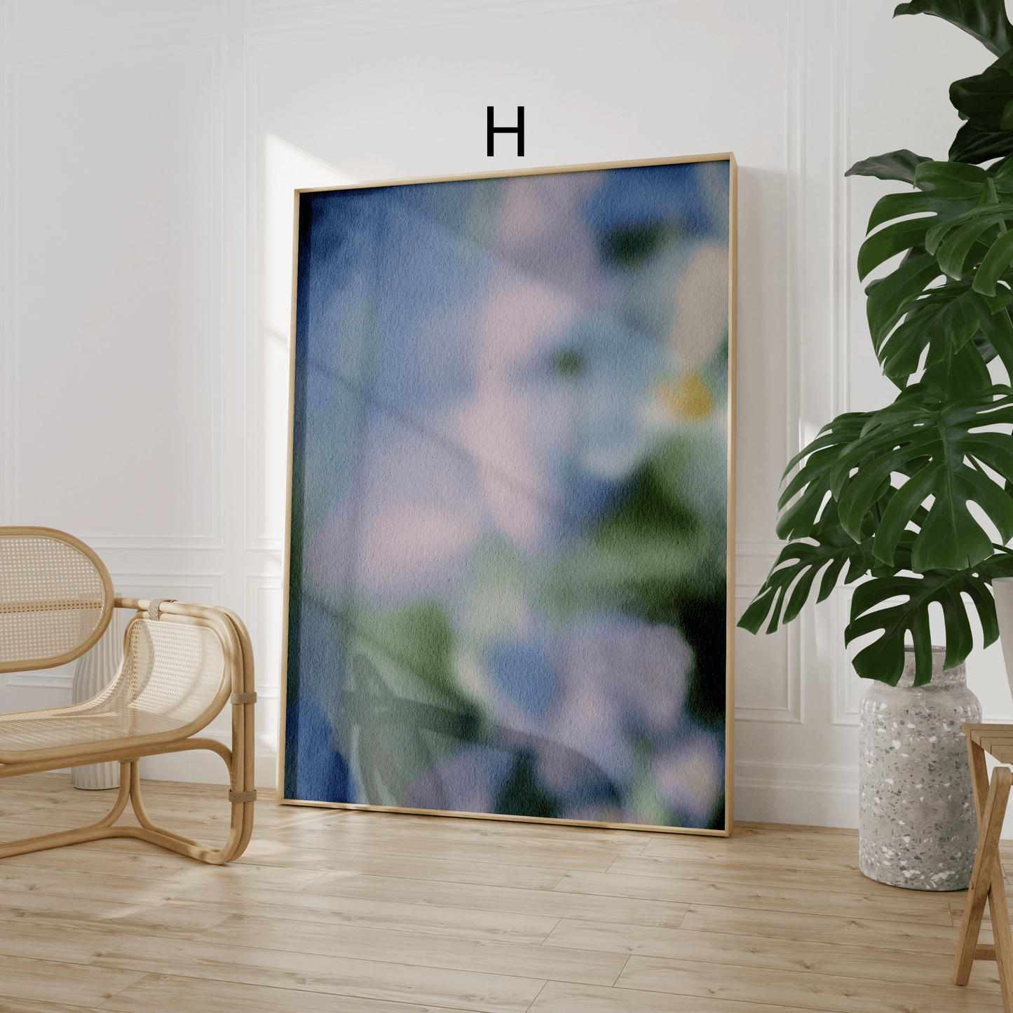 Botanik Poster · Geschenkidee · Aquarell Blumen Waldkunst Abstrakte Natur · Dekoprint ohne Rahmen