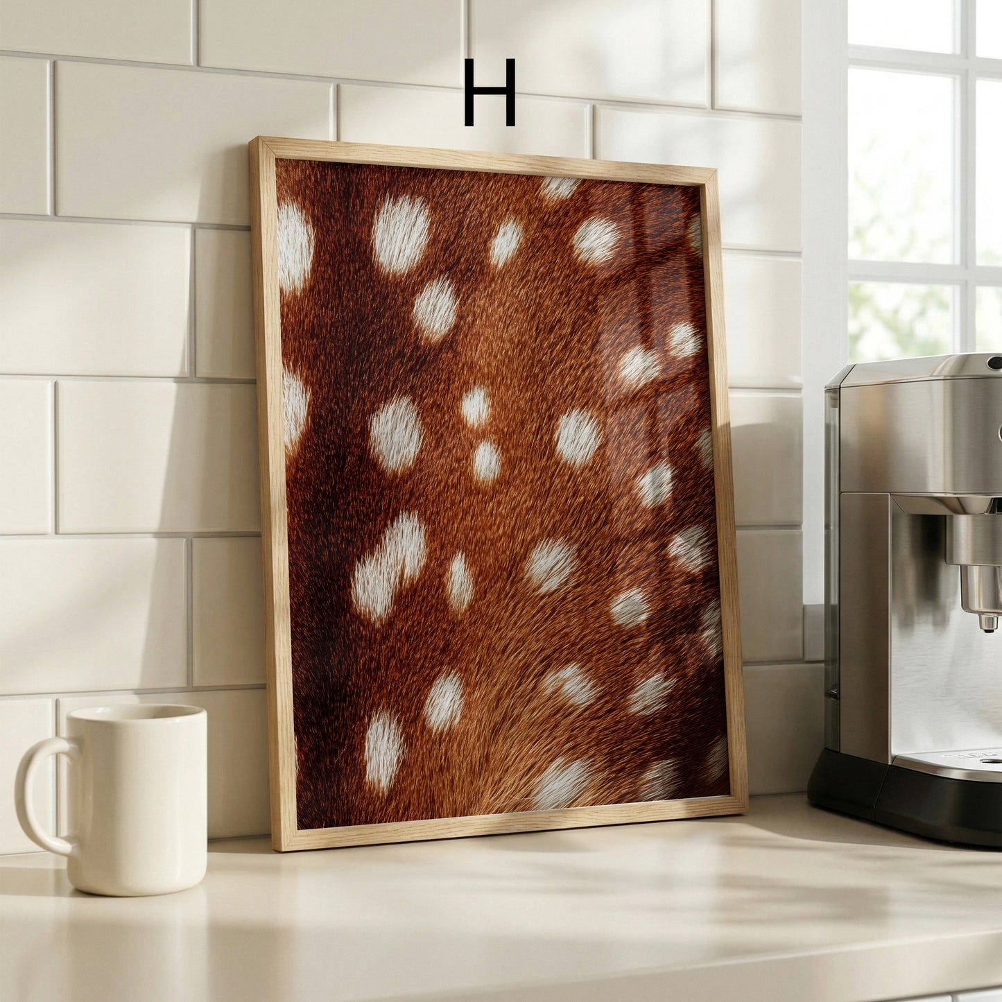 Tiermuster Poster · Geschenkidee · Reh Leopard Zebra Felloptik · Dekoprint ohne Rahmen