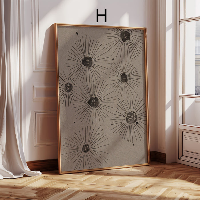Geschenkidee · Botanische Blumen und Schwan Poster Ästhetische Kunst und Natur Motive · Dekoprint ohne Rahmen | JUSTGOODMOOD