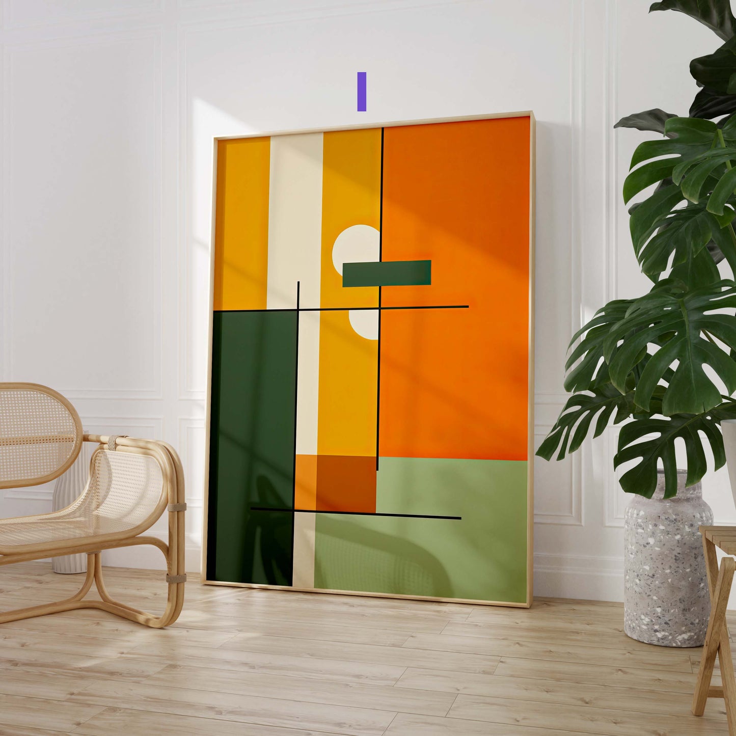 Moderne Abstrakte Kunst Poster · Geschenkidee · Geometrische Schwarz Beige Wandbilder für Wohnzimmer Büro Schlafzimmer · Print ohne Rahmen