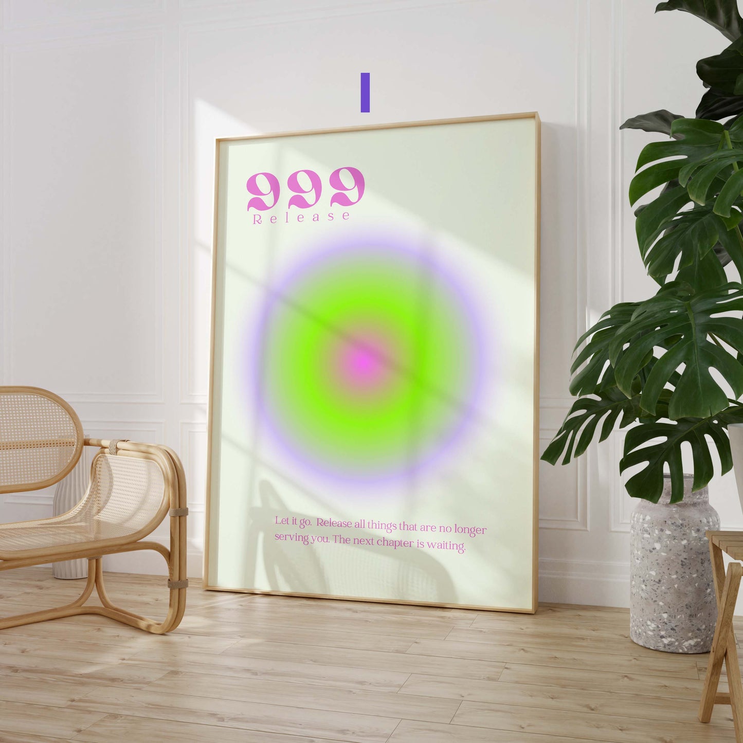 Angel Numbers Poster · Geschenkidee · 111 222 333 444 555 666 777 888 999 · Dekoprint ohne Rahmen