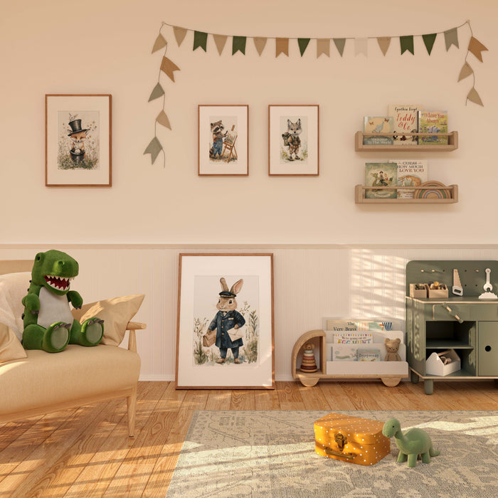 JUSTGOODMOOD Waldtiere Poster – Edle Wanddeko