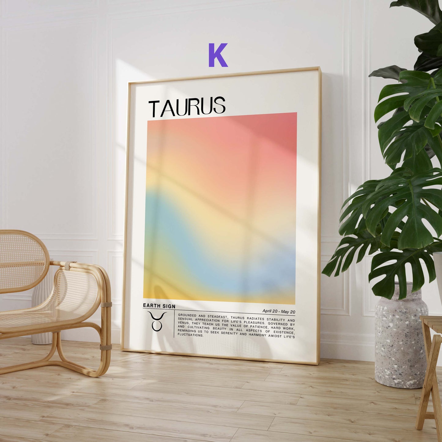 Sternzeichen Poster · Geschenkidee · Widder, Wassermann, Krebs, Steinbock, Zwillinge, Löwe, Waage, Fische · Dekoprint ohne Rahmen