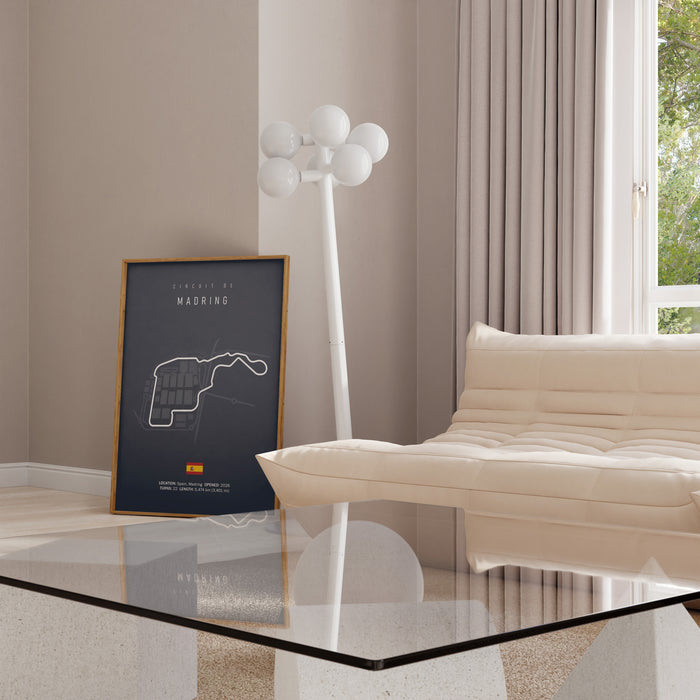 JUSTGOODMOOD Madring Formel 1 Poster – Canvas Kunst