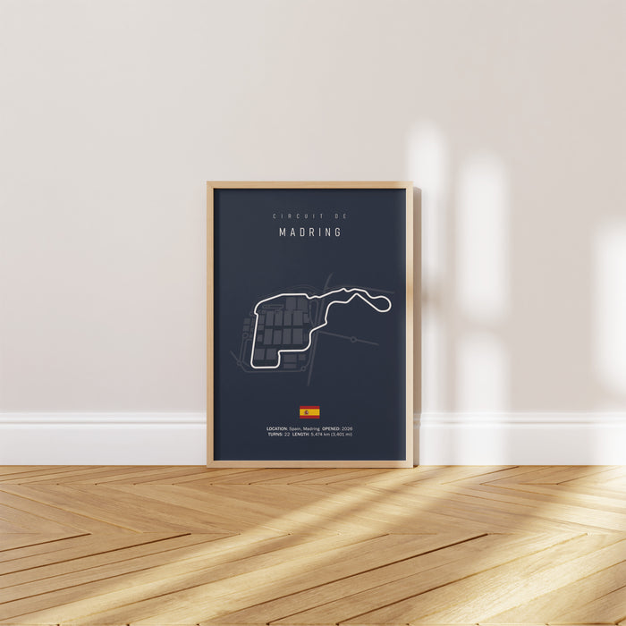 JUSTGOODMOOD Madring Formel 1 Poster – Canvas Kunst