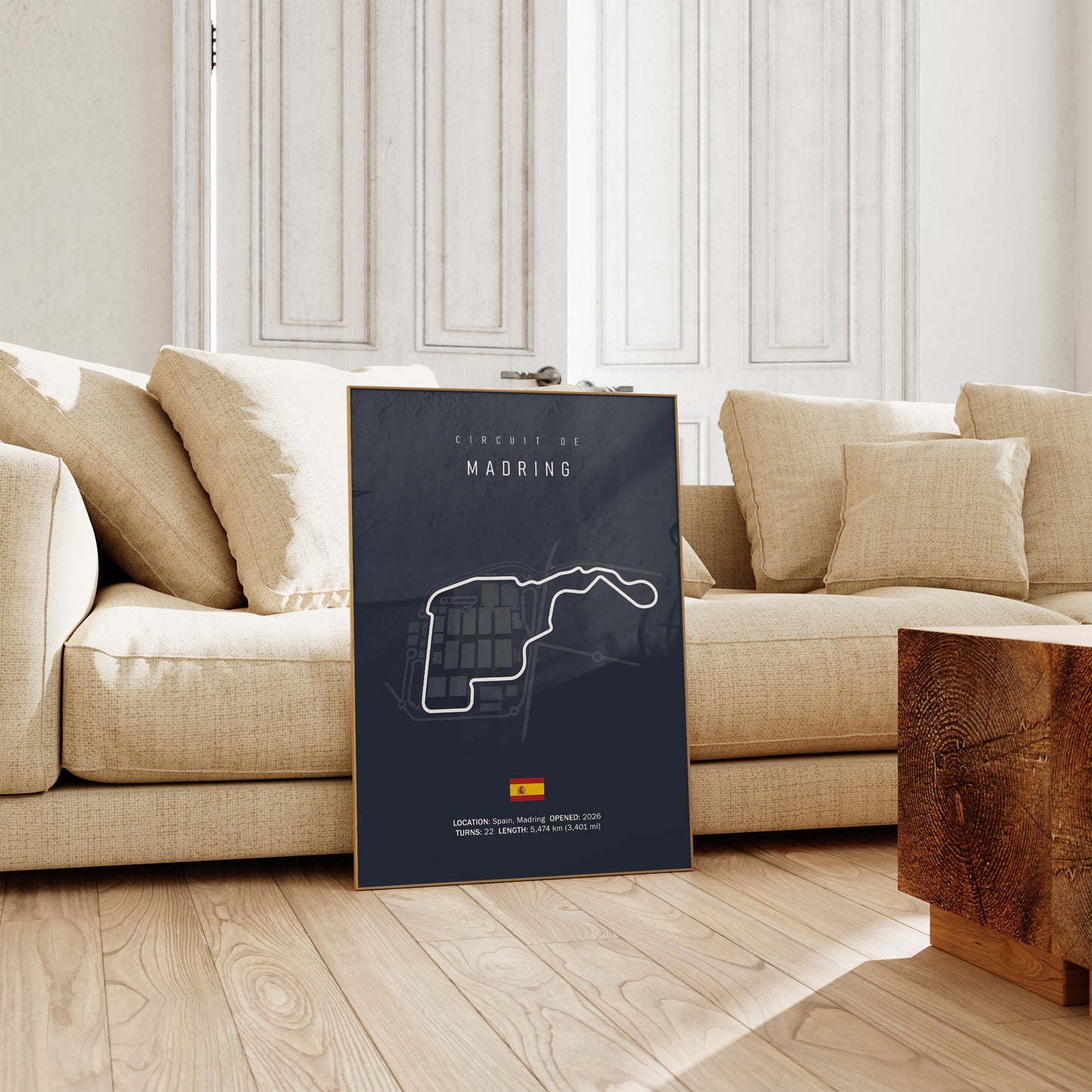 Madring Spanien Rennstrecke  Formel 1 2026 Poster · Geschenkidee · Deko Print ohne Rahmen