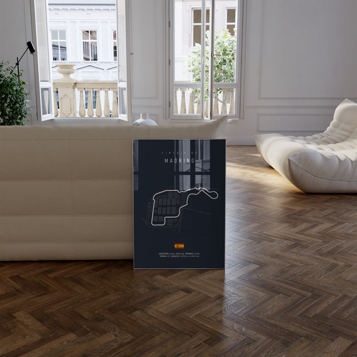 JUSTGOODMOOD Madring Formel 1 Poster – Canvas Kunst