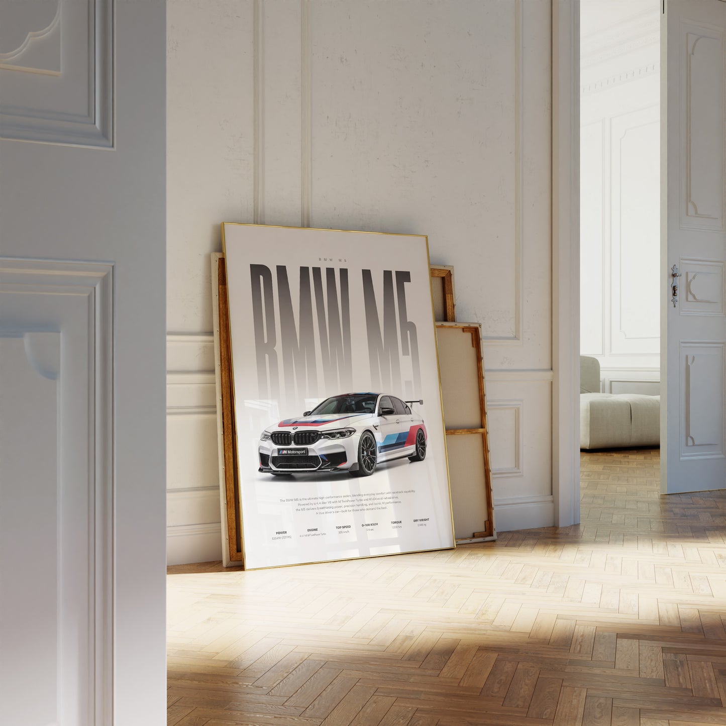 Motorsport Limousine Poster · Geschenkidee · Performance Auto Wandbild · Deko Print ohne Rahmen