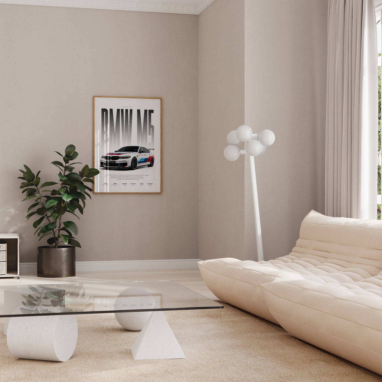 Motorsport Limousine Poster · Geschenkidee · Performance Auto Wandbild · Deko Print ohne Rahmen