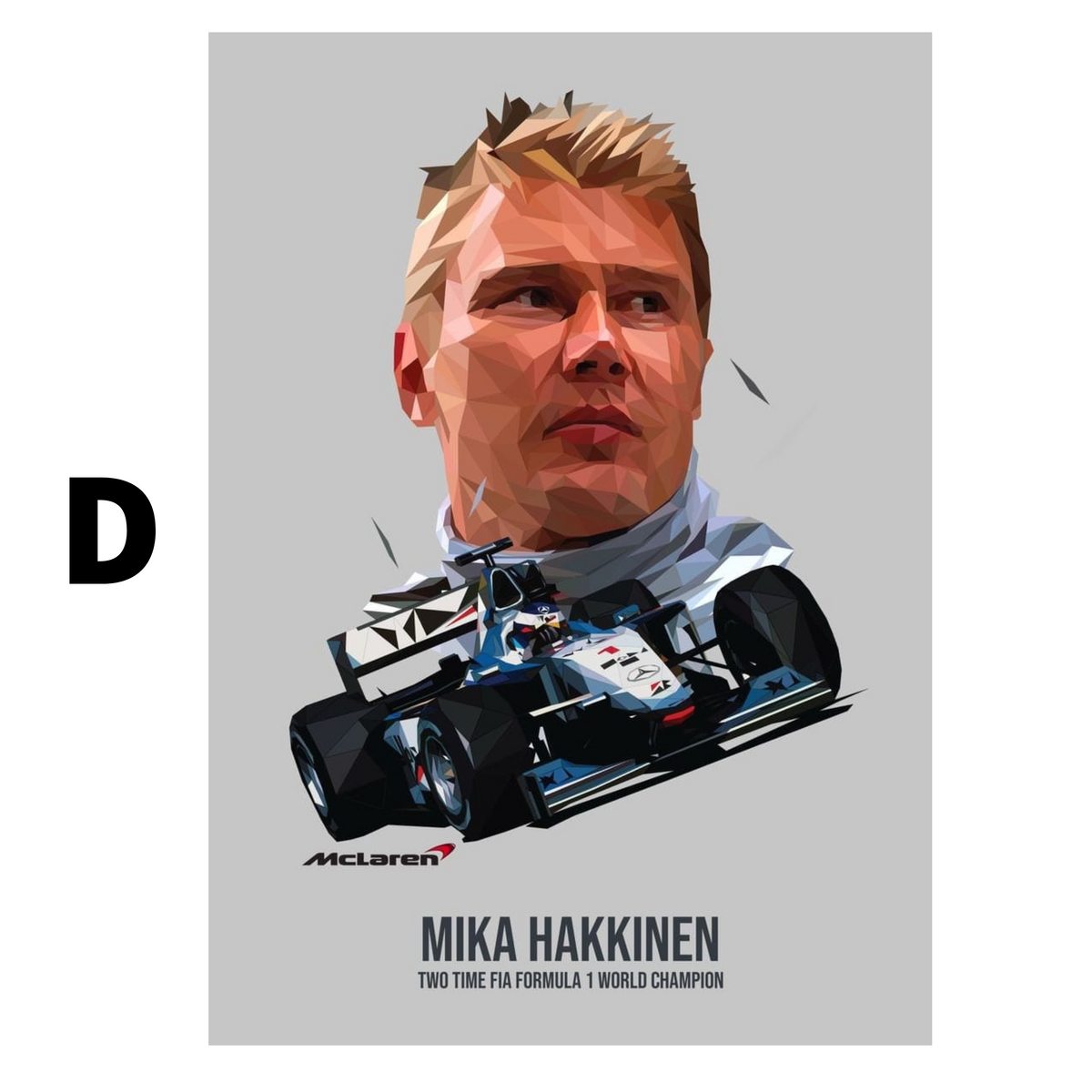Poster Formel 1 Rennfahrer Rennwagen Michael Schumacher Legende Champion · Deko Print ohne Rahmen