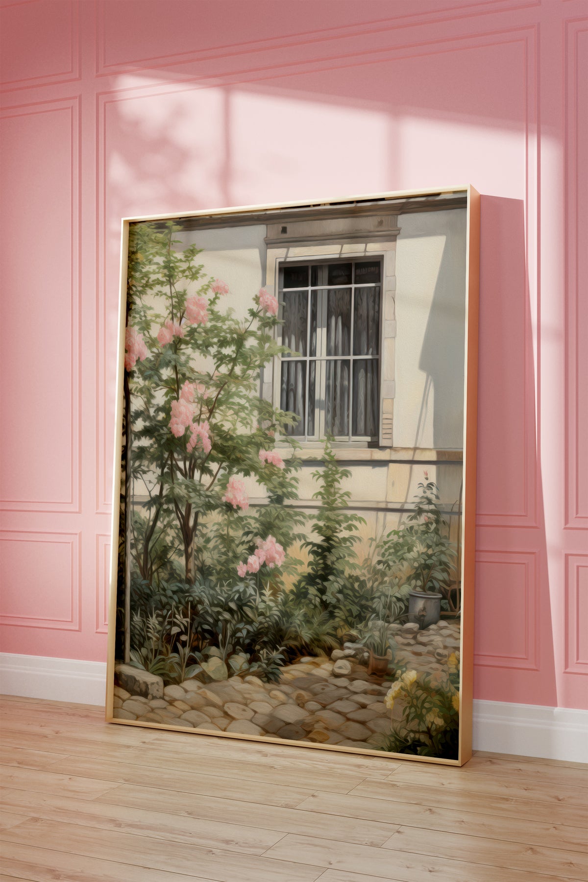 Kunst Poster · Geschenkidee · Blumen Seerosen Romantische Gärten & Pferde · Dekoprint ohne Rahmen