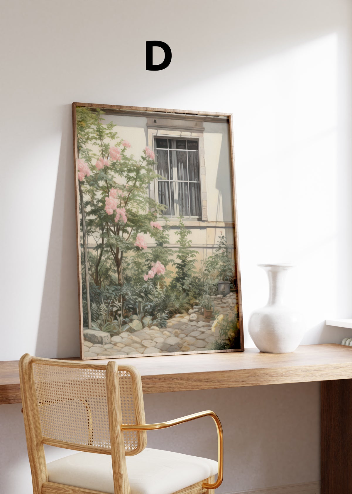 Kunst Poster · Geschenkidee · Blumen Seerosen Romantische Gärten & Pferde · Dekoprint ohne Rahmen