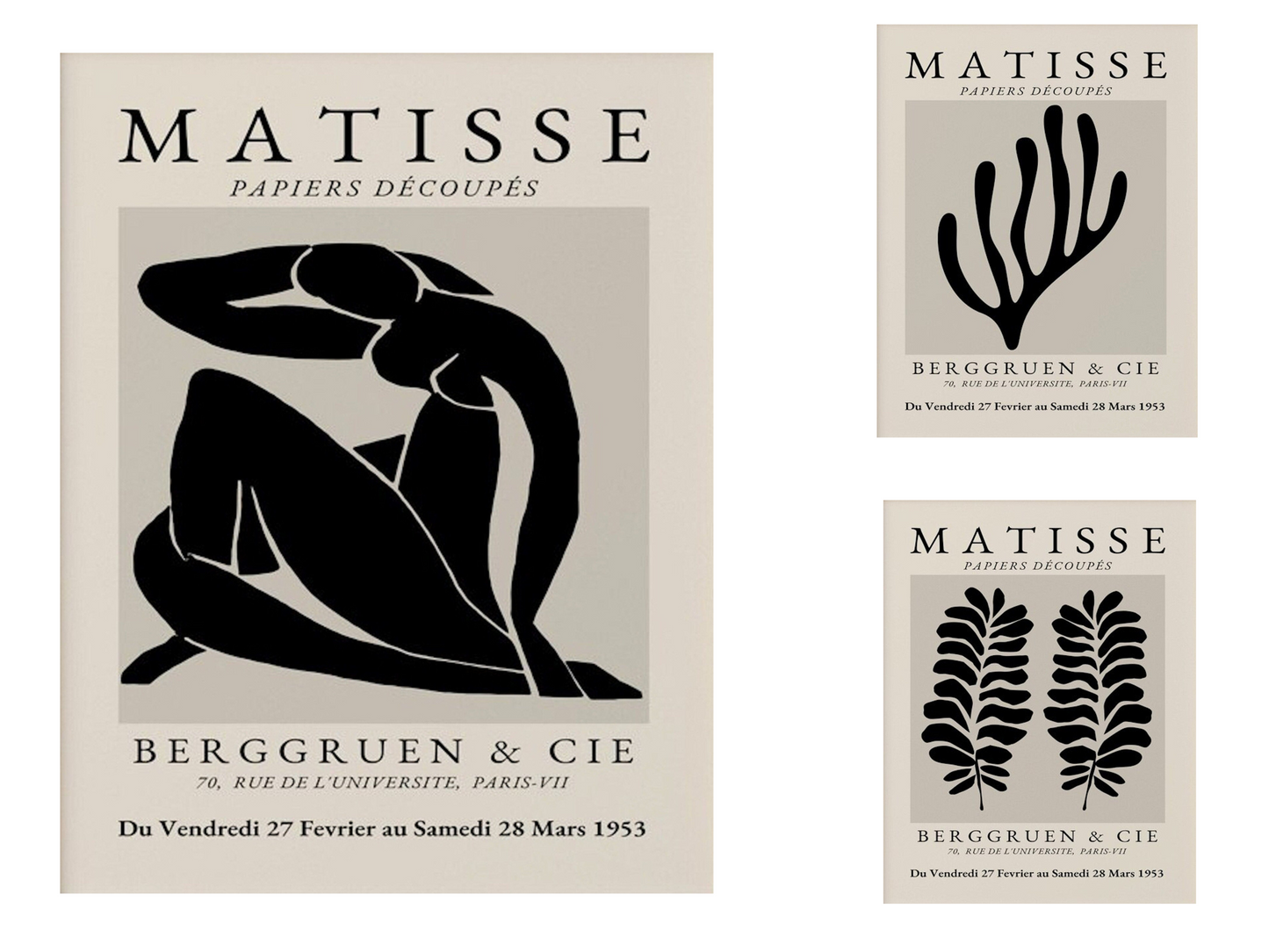 Poster Matisse Abstrakt als Deko Print ohne Rahmen